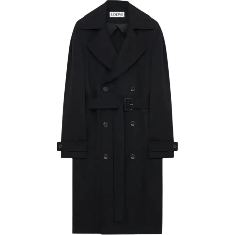 LOEWE Coats Women's Black Lapel Moderate