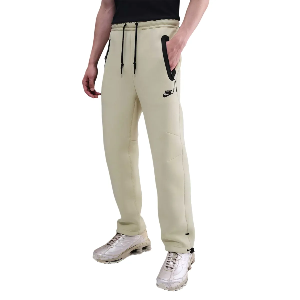 Nike Knitted Sweatpants Men's Light Khaki Moderate Cuffed Pants