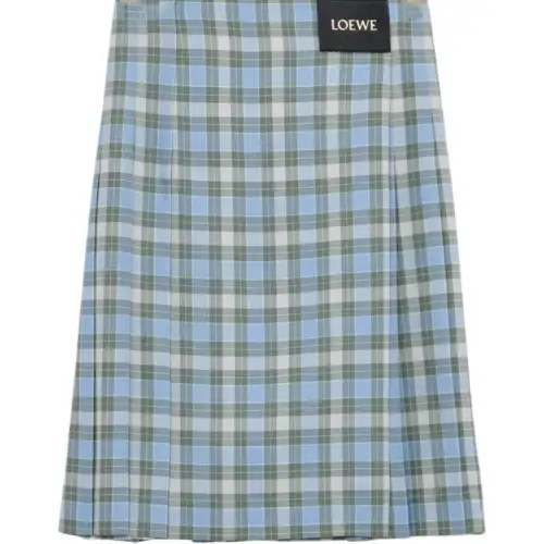 Loewe Pleated skirt in wool blend