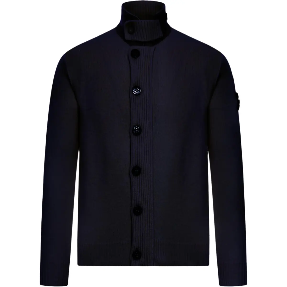 STONE ISLAND Logo Patch Buttoned Cardigan