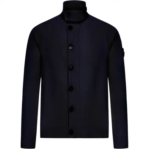 STONE ISLAND Logo Patch Buttoned Cardigan