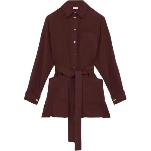 Loewe Belted blouse in silk
