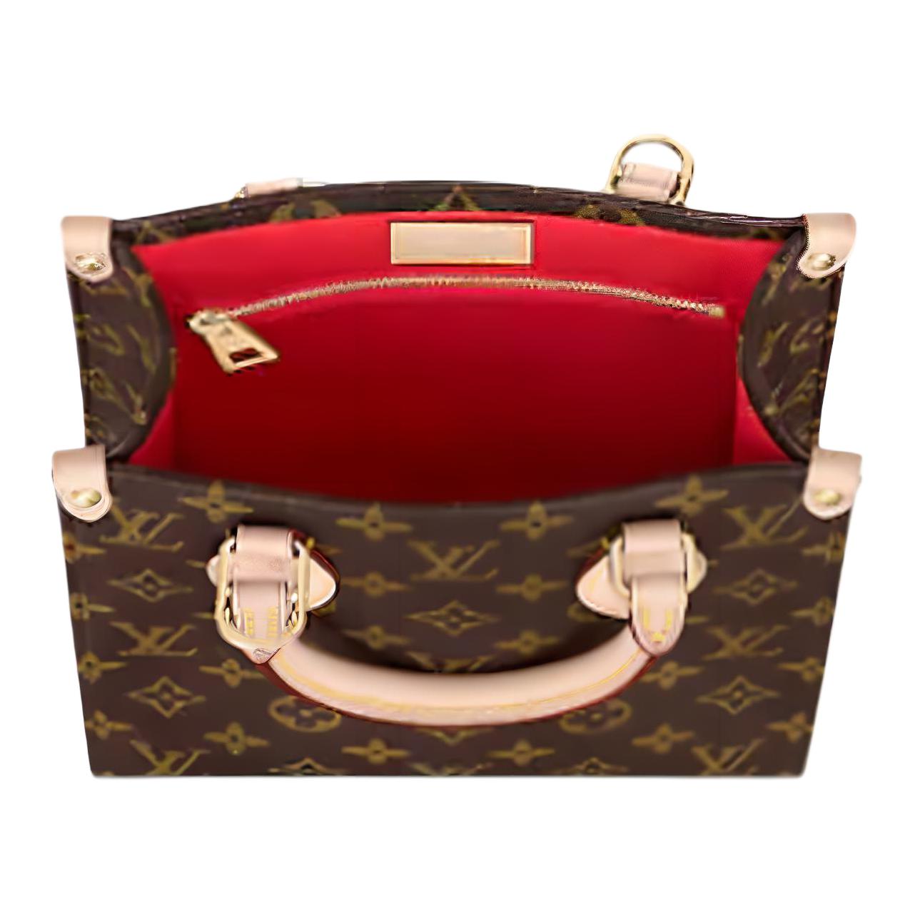 Сумка Louis Vuitton Sac Plat BB (коричневая) — фото 5