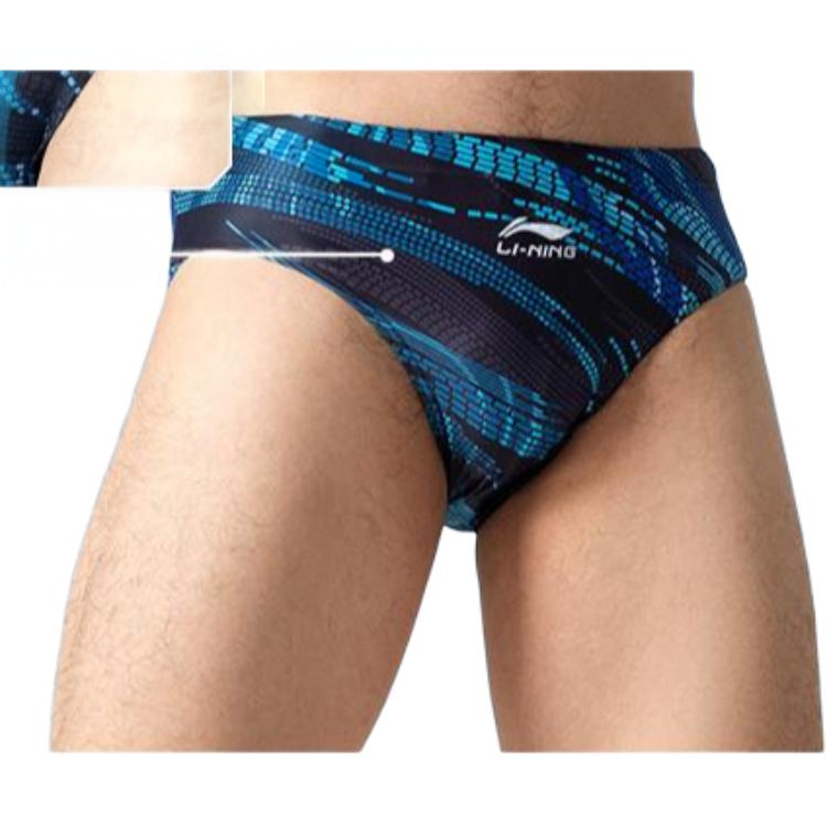 Li Ning Swimming Shorts Men’s Black Blue
