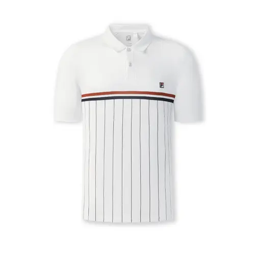 FILA Tennis Polo Shirt Men's Jade White