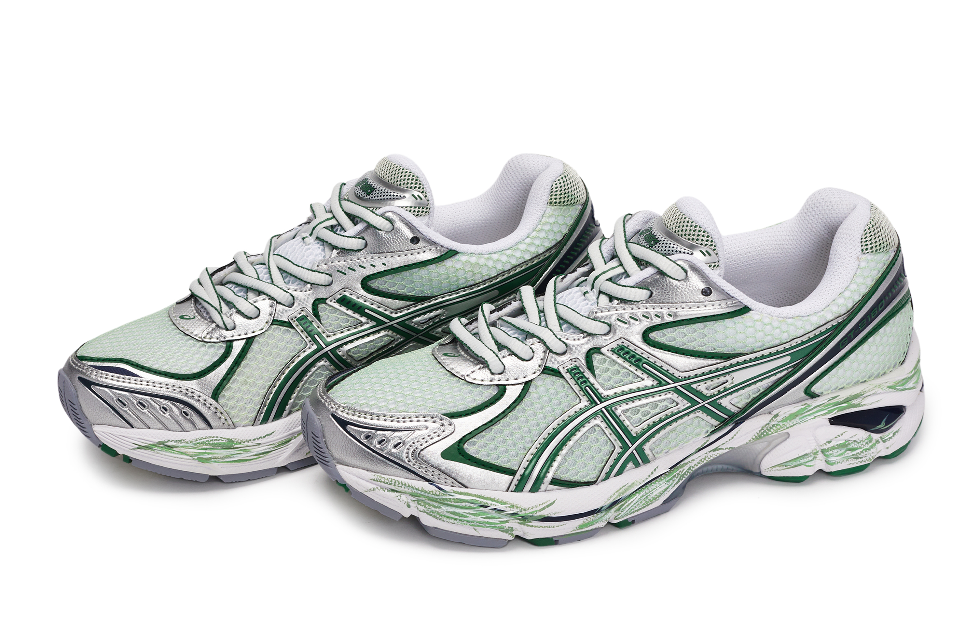 Asics GT 2160 Abrasion Resistant Abrasion Resistant Low top Running Shoes Unisex White Green