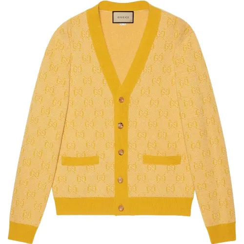 GUCCI Gg Wool Jacquard Cardigan