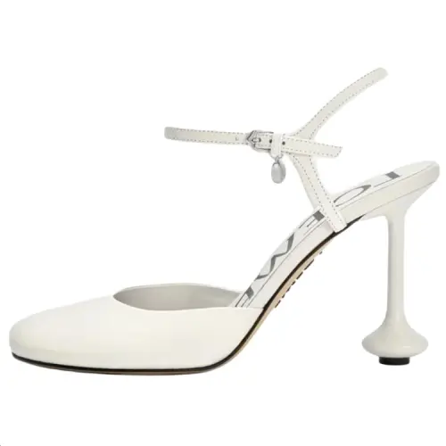 LOEWE Toy Irregular Heel High Heels 9cm Women's White