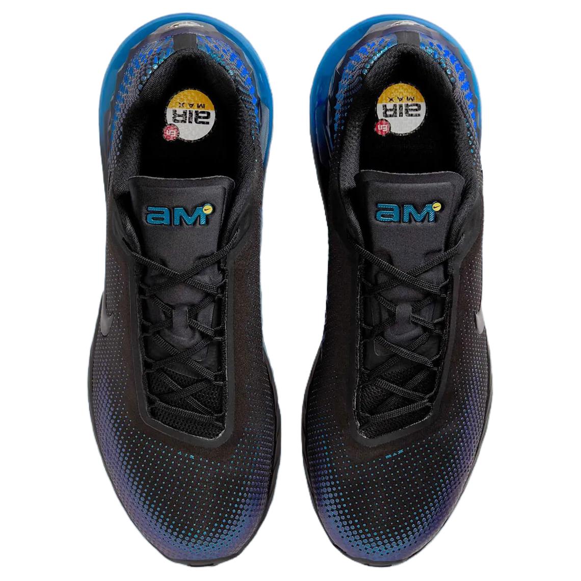 Nike Air Max Phoeni Abrasion Resistant Low top Running Shoes Men’s Black Blue