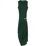 Loewe draped fine-ribbed dress