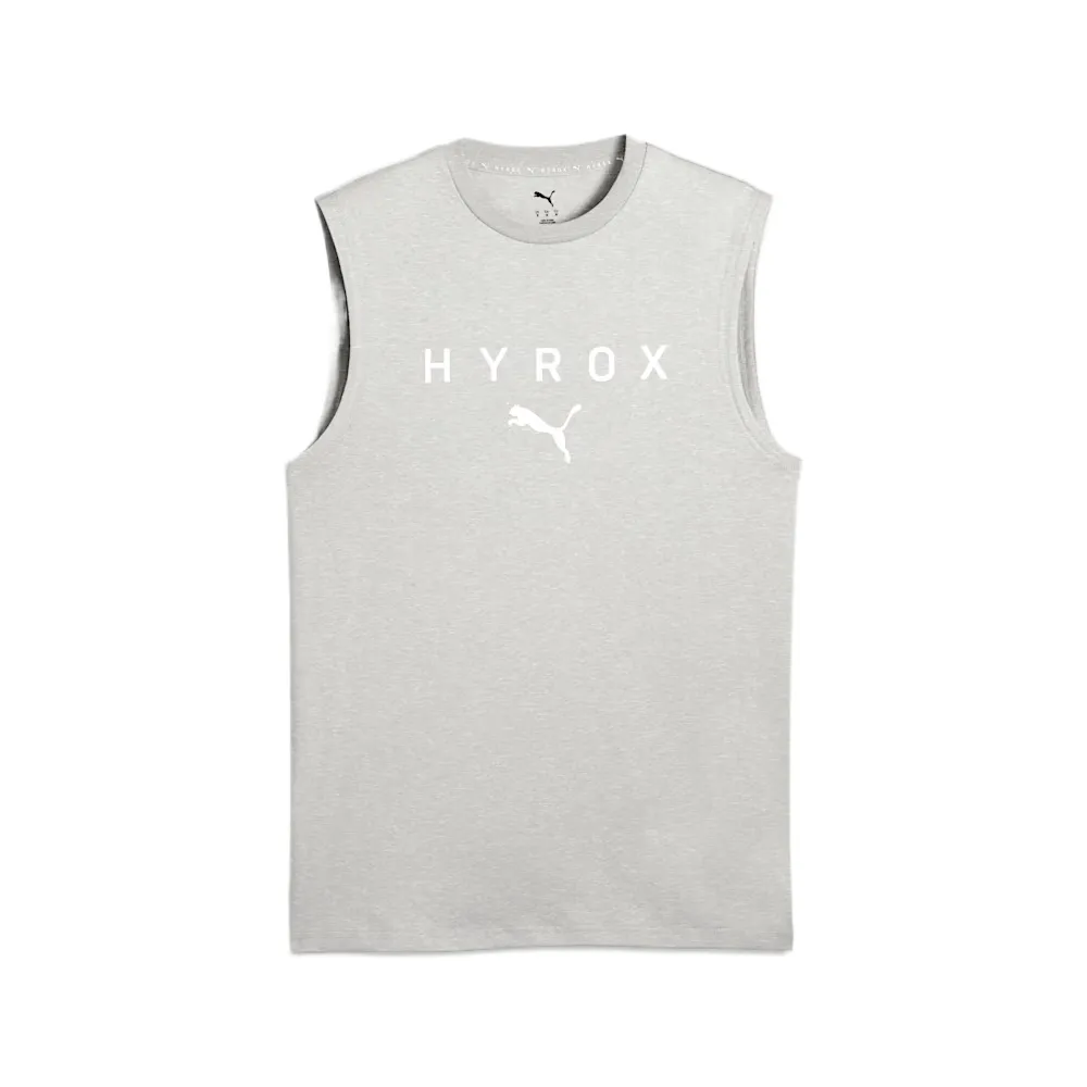 PUMA HYROX Tank Tops Unisex Gray Crew Neck Moderate Other