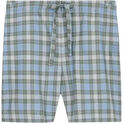 Loewe Checked Elastic Waist Shorts