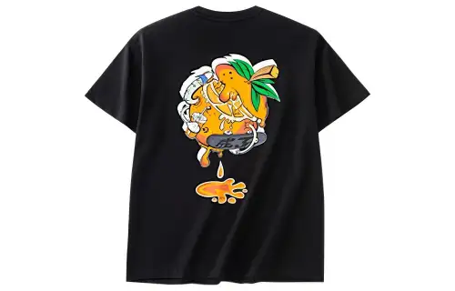 ANTA T Shirts Unisex Black Crew Neck Moderate Straight Fit