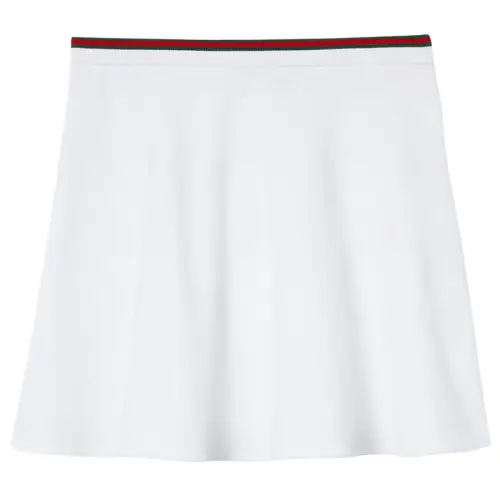 GUCCI Cotton Piquet Skirt With Web