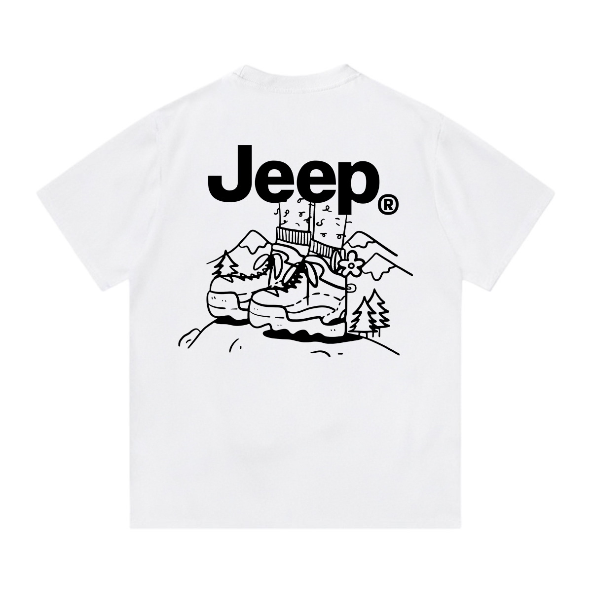 Футболка Jeep T (белая с принтом)