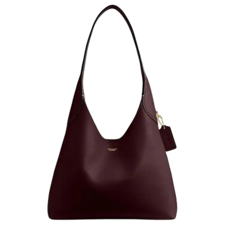 COACH Brooklyn Cow Leather Hobo Bag Shoulder Bag Small Women's Burgundy