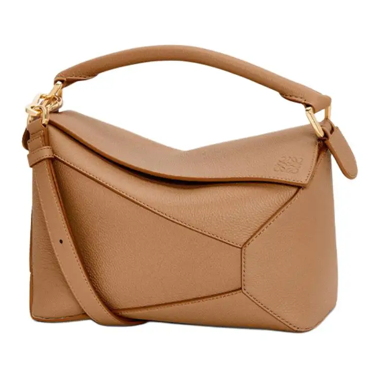 LOEWE Soft Grain Calfskin Shoulder Bag, Crossbody Bag, Handbag Small Women's Toffee
