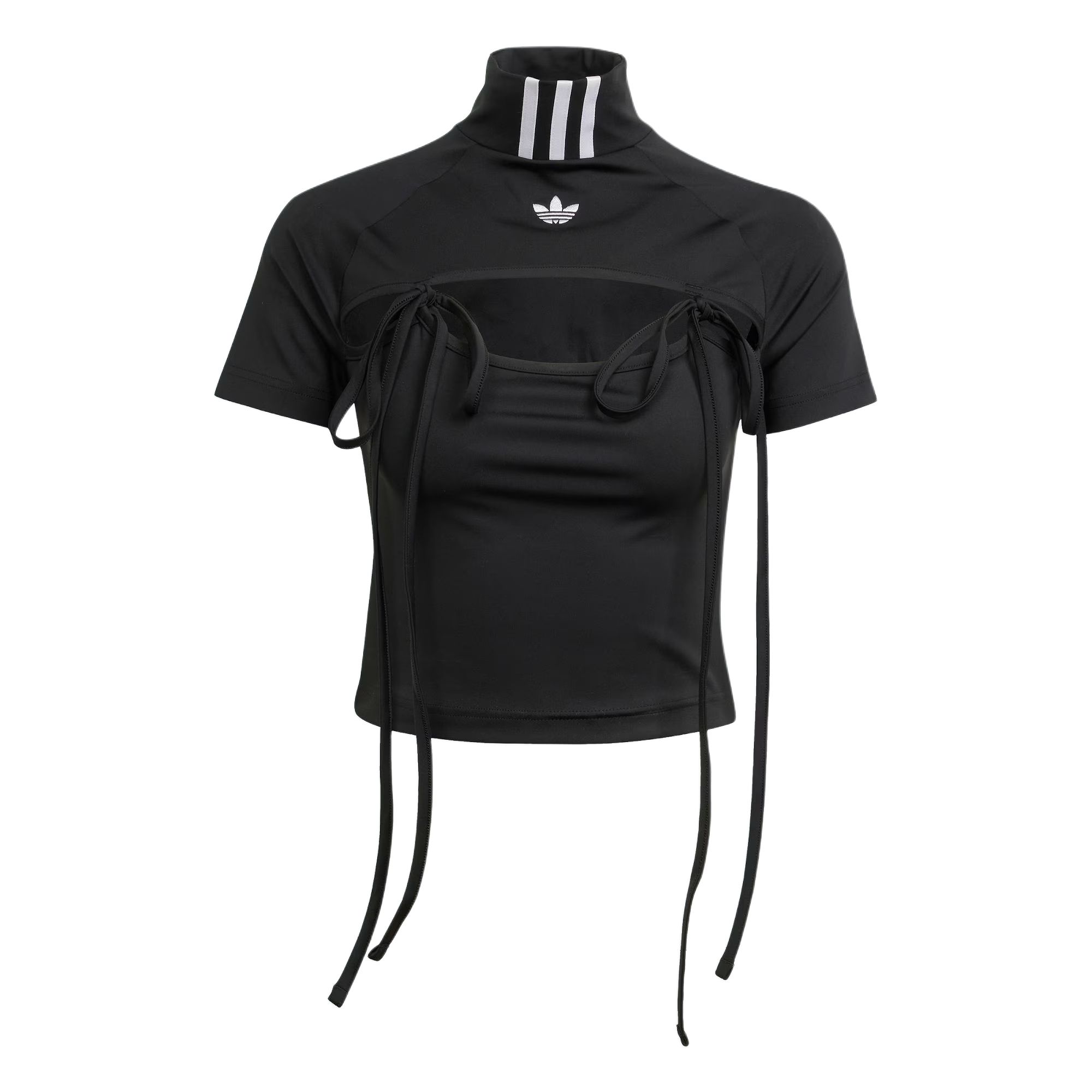Женская футболка adidas (черная)