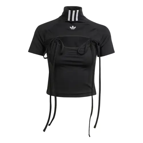 Adidas Mock neck Tie detail Top