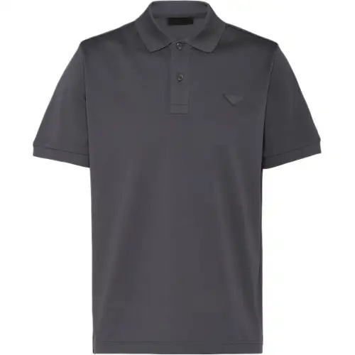 PRADA Polo Shirts Men's Gray Moderate