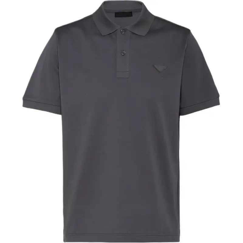 PRADA Polo Shirts Men's Gray Moderate
