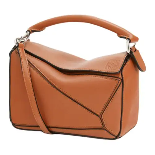 LOEWE Puzzle Bag In Classic Calfskin Mini Tan