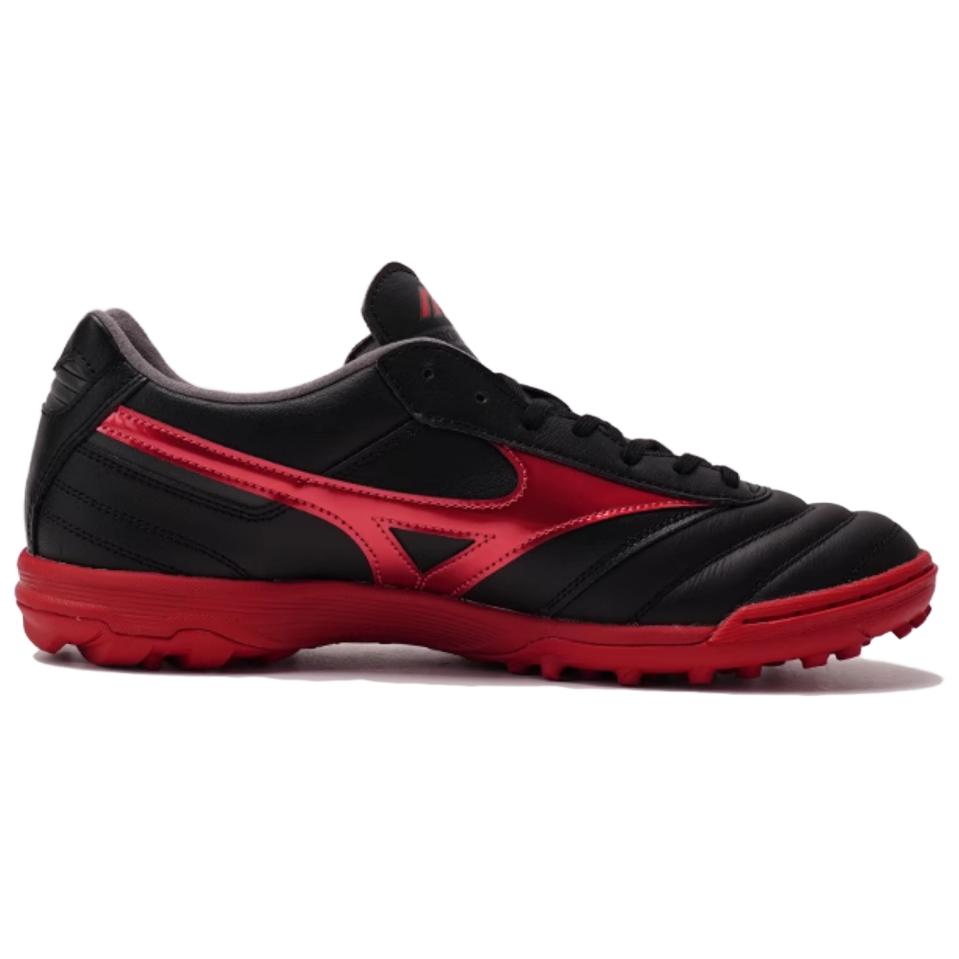 Mizuno MORELIA 2 TF Turf Artificial Turf Slip Resistant Abrasion Resistant Soccer Shoes Men’s Black Red