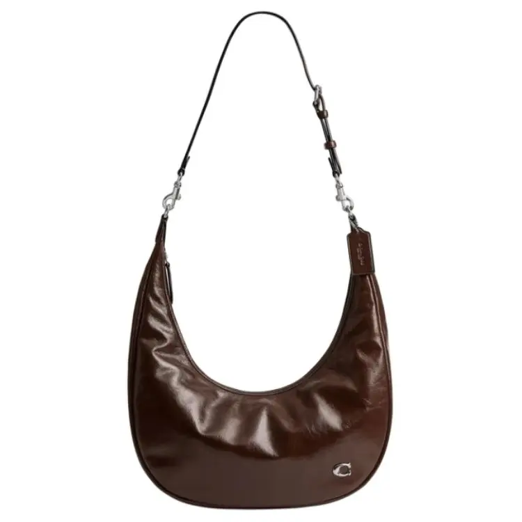 COACH Juliet Cow Leather Shoulder Bag, Crossbody Bag Large Women's Maple Leaf