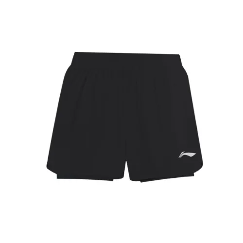 Li Ning Sports Shorts Women's Classic Black Women's Fit Thin
