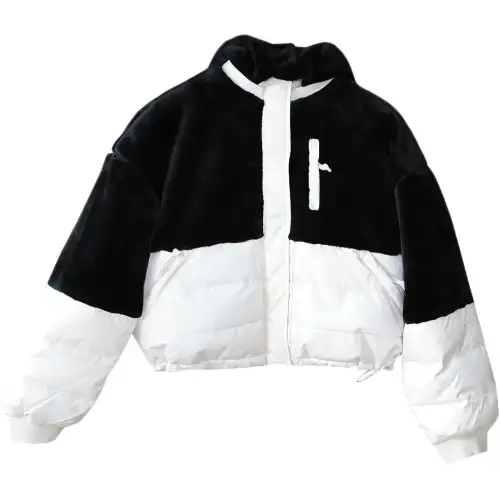 Converse Down Jacket Women's Black White