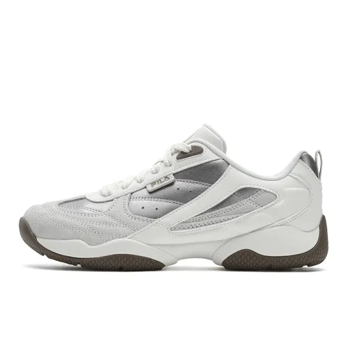 FILA FOUNTAIN Shoes Abrasion Resistant Low top Casual Shoes Women's White Silver