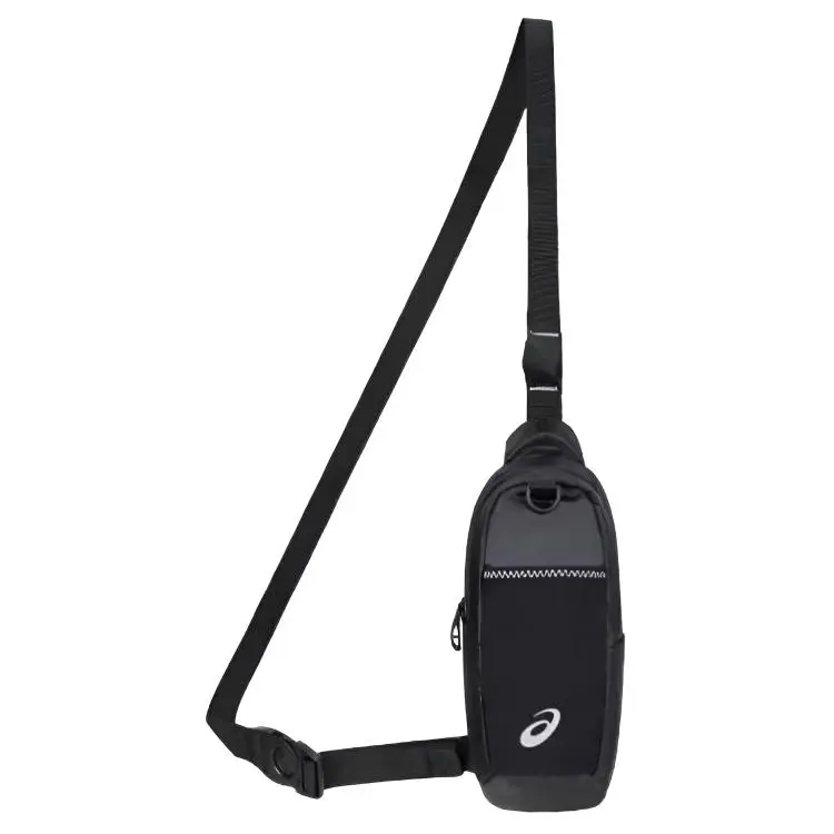 Asics Polyester Crossbody Bag Sling Bag Unisex Black