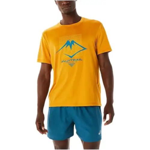 ASICS T Shirts Men's Sandstorm Crew Neck Moderate Straight Fit