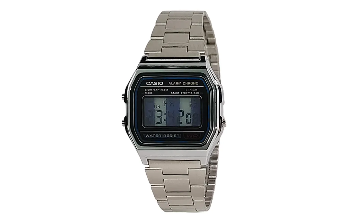 CASIO Custom Collection Quartz Movement Stainless Steel Strap Watch Unisex Black Dial