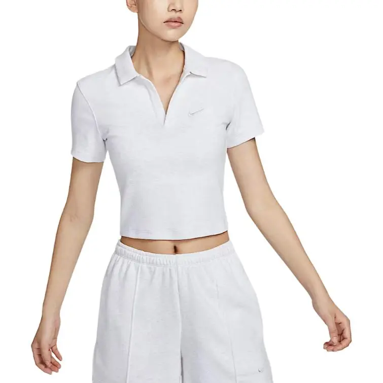 Nike T-Shirts Women's White Lapel Moderate Other