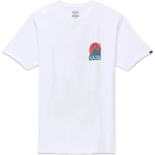 Vans T Shirts Unisex White Crew Neck Moderate Straight Fit