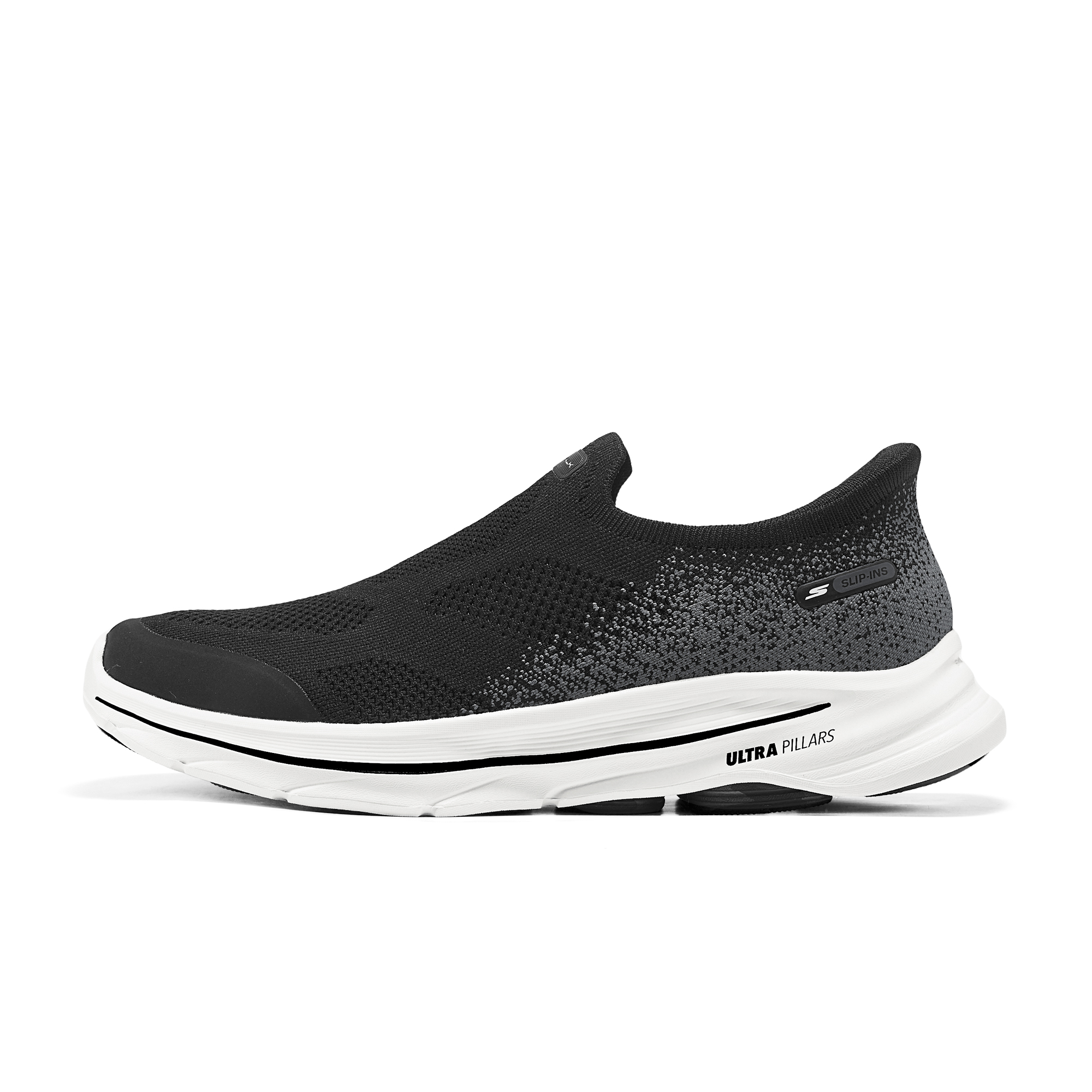 Skechers Go Walk 8 Cushioning Breathable Support Balance Lightweight Height Increasing Casual Shoes Men’s Black White