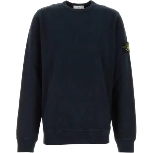 STONE ISLAND Logo Patch Crewneck Sweatshirt