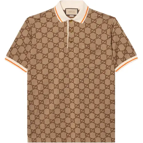 GUCCI Gg Logo Jacquard Polo Shirt