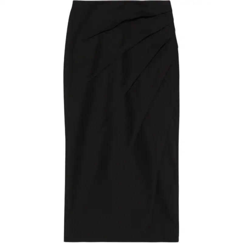GUCCI Drap Detailed Tailored Midi Skirt