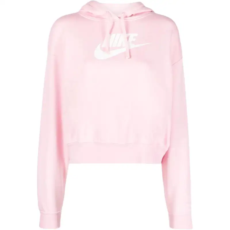 Nike Sweatshirts Women's Light Pink Hooded Moderate Regular