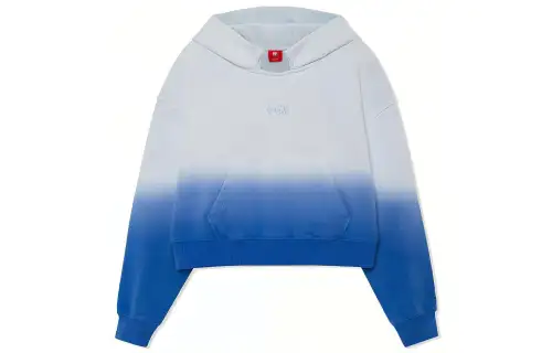 Li Ning Sweatshirts Women's Blue Hooded Moderate Regular