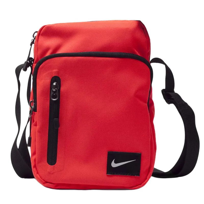 Nike Adjustable Strap Polyester Crossbody Bag, Shoulder Bag Men's Red