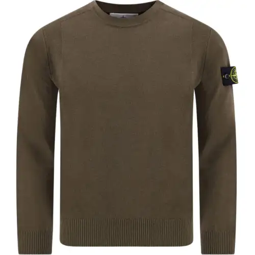 STONE ISLAND Logo Patch Crewneck Jumper