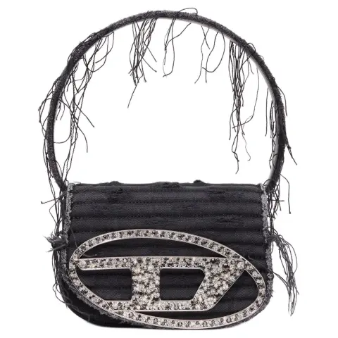 DIESEL 1DR Logo Plaque Shoulder Bag
