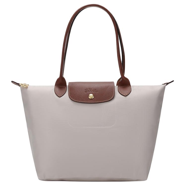 LONGCHAMP Longchamp Le Pliage 28 long handle shopping bag dumpling bag handbag nylon and leather shoulder bag medium size women's paper color