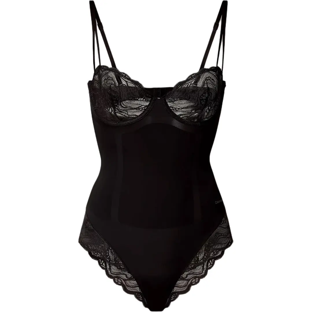 Calvin Klein lace-trim bodysuit