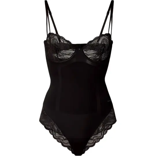 Calvin Klein lace-trim bodysuit