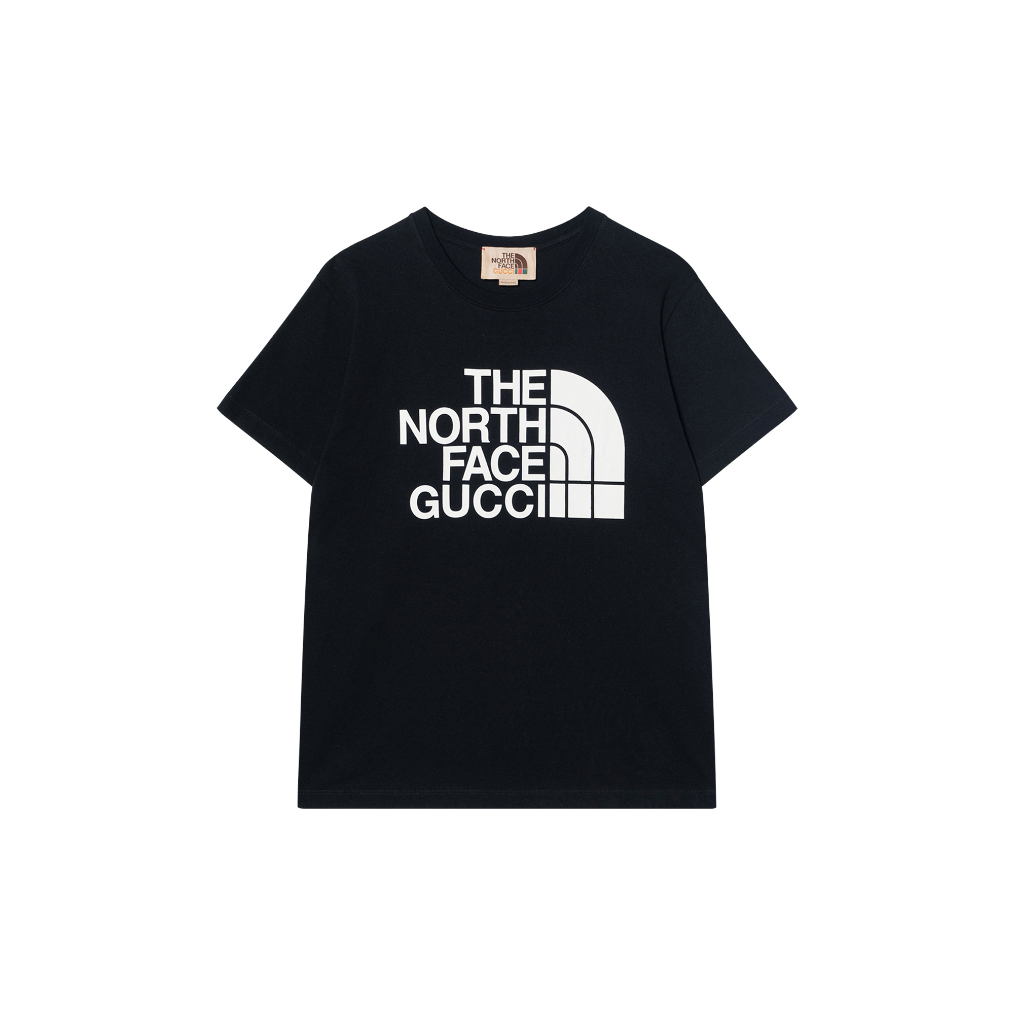 Женская футболка Gucci x THE NORTH FACE Logo T (черная)