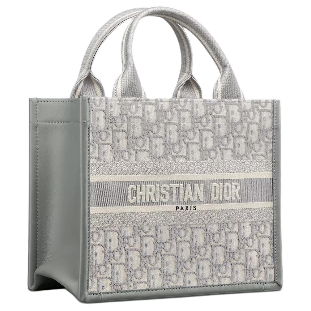 Сумка Dior BookTote Logo Tote (серая) — фото 3
